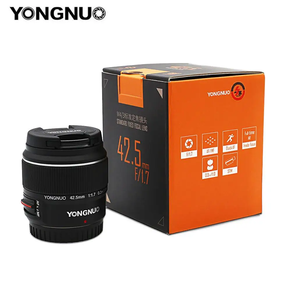 Yongnuo YN42.5mm F1.7 макро 4/3 интерфейс системы большая апертура AF/MF Автофокус