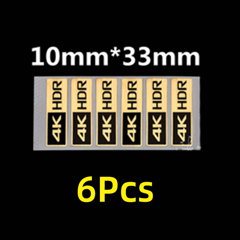 4K HDR Small Gold Label HD 8K Digital Video Player Displays Decorative Faith Stickers Spot DIY