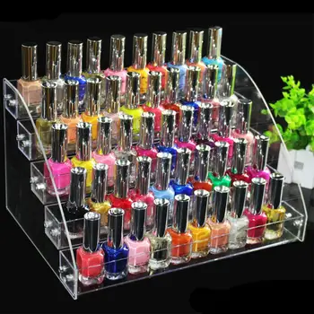 

HOT SALE !! Multi-layer Transparent Acrylic Nail Polish Rack Varnish Display Stand Holder Premium material made, durable and