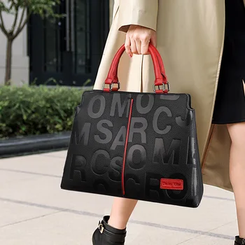 

High Quality Letter Printing Shoulder Totes Fashionable Women Purses and Handbags Cow Leather Crossbody Bags Designer Bolso Gg