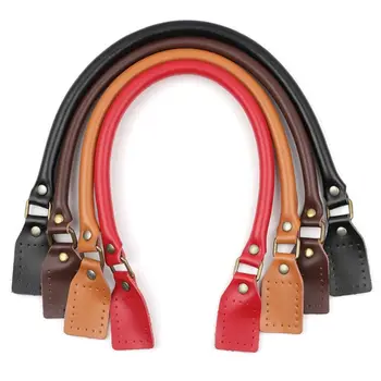 

PU Leather Handle Strap Replacement for Handmade Beach Bag Bucket Handbag M5TE