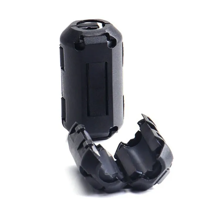 1 шт. 5 мм клип на Ферритовое кольцо сердечник шум подавитель для EMI RFI Клип кабель активные компоненты фильтры
