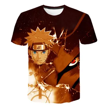 

New Cartoon Naruto 3Dtshirt Summer Childrens/Youth Kakashi Anime Naruto T Shirt Boy Girl Baby Casual Uzumaki/Sasuke Kids T shirt