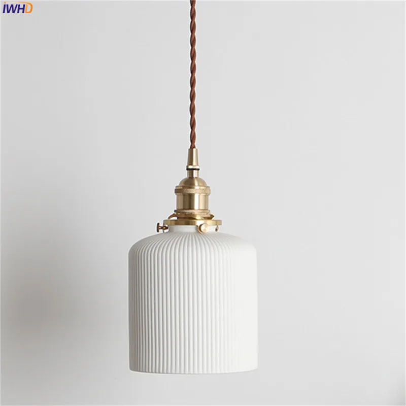 Nordic Style Ceramic Pendant Lights Fixtures Bedroom Dinning Living Room Light Modern LED Pendant Lamp Lighting Luminaire (7)