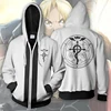 Fullmetal Alchemist Edward Elric's Autumn Zipper Jacket Hoodie Coat Anime Cosplay Sweatshirts Tracksuits Tops Clothes Drop Ship 1