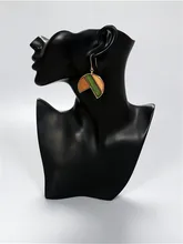  Wood Earrings Women Earrings Earringsfashion Combination Triangle Earrings Restoring Ancient Ways Wood Contracted Geometric 