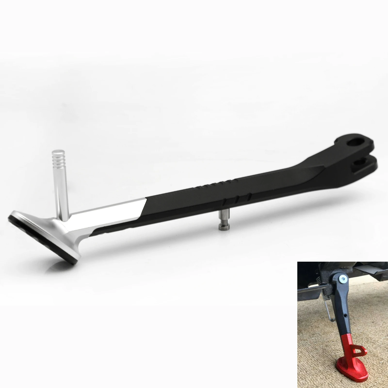 285MM Aluminum CNC Kickstand Side Stand Leg Foot Side Support Parking