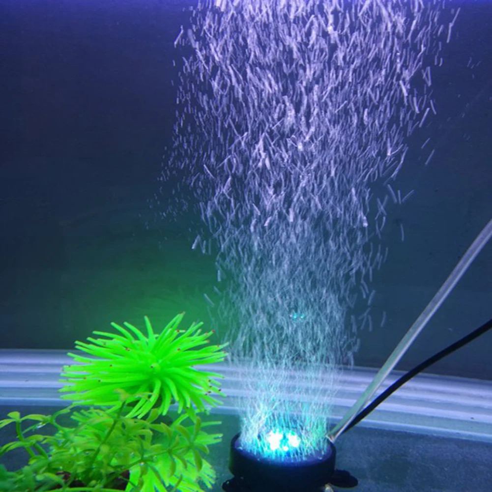 Подводный красочный 6LED светильник для аквариума с воздушными пузырьками погружной светильник для аквариума