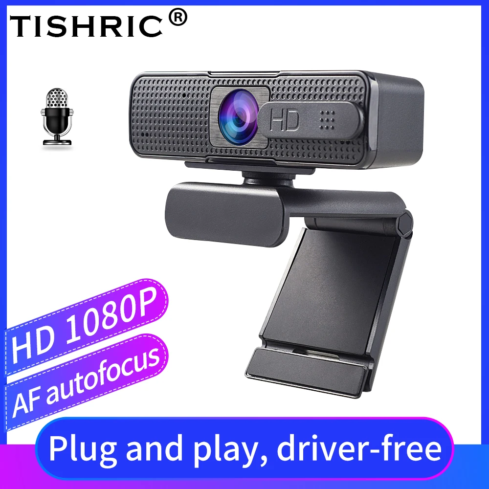 Tishric ashu h701 webcam 1080p hd webcam plug play foco automático 200w