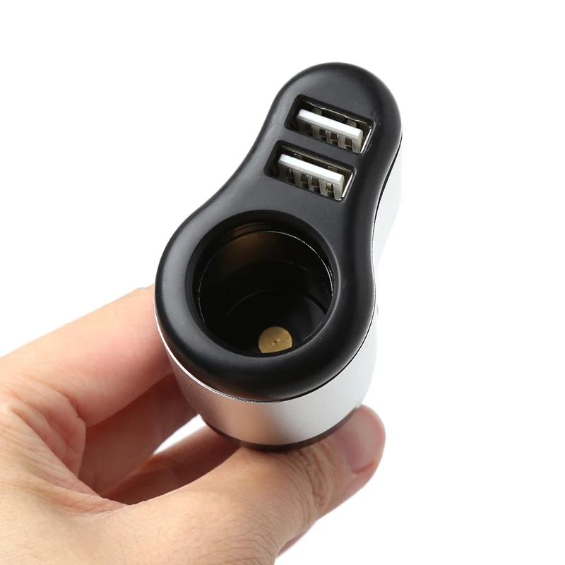 Универсальное автомобильное зарядное устройство с двумя usb-портами с гнездом прикуривателя 12 V-24 V 120W