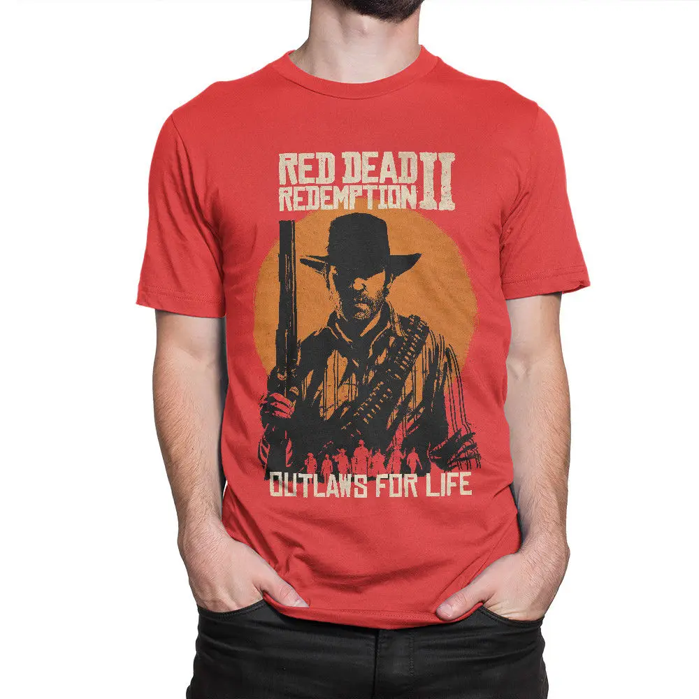 Футболка Red Dead Redemption 2 футболка RDR2 топы всех размеров оптовая продажа с