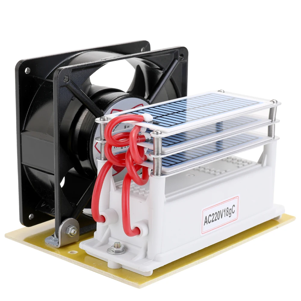 

Generator Ozone Machine Air Purifier Air Cleaner Disinfection Sterilization Cleaning Formaldehyde 3 Layers Moisture With Fan