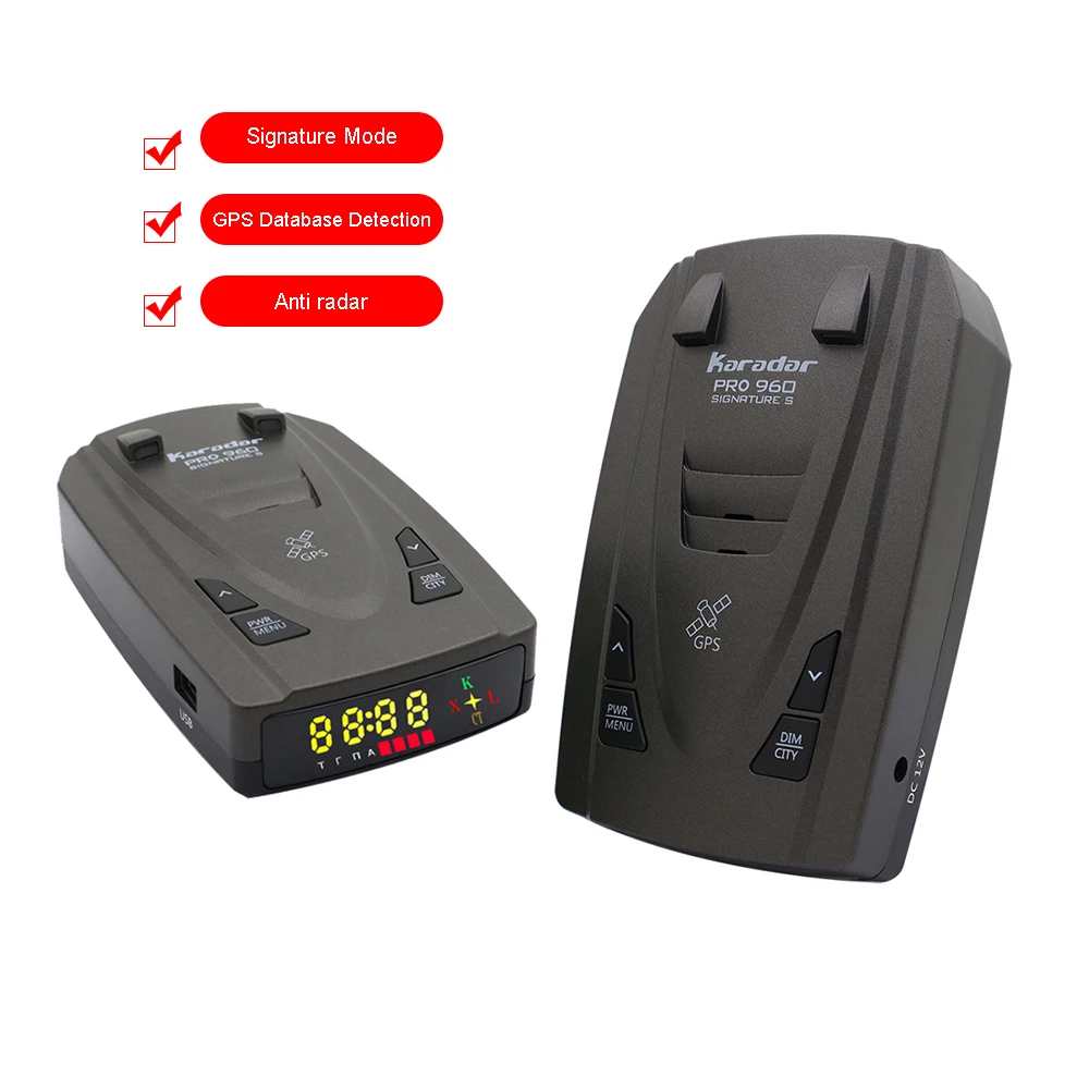 Karadar 2021 Radar Detector Russia Antiradar Signature Detecting and G820str X CT K Laser Bands Speed Radara | Автомобили и