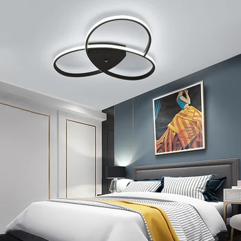 

LOFAHS Led Ceiling lamp For Living Room Bedroom Study Room Home Deco AC85-265V Modern Gold/Black surface mounted Ceiling Lamp
