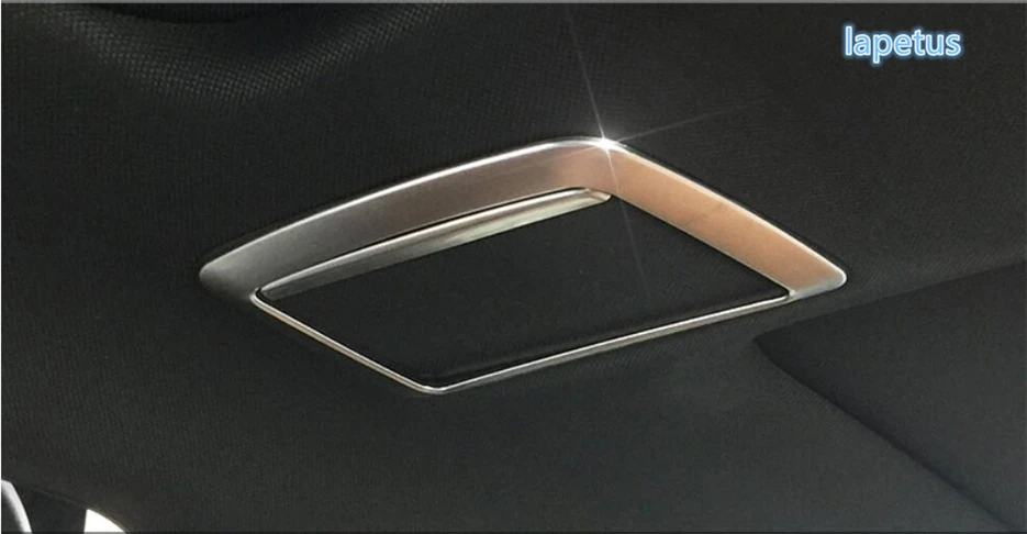 

Lapetus Roof Top Rear Make Up Mirror Decoration Frame Cover Trim 2 Pcs Fit For BMW 5 Series G30 530I 2017 2018 2019 ABS Matte