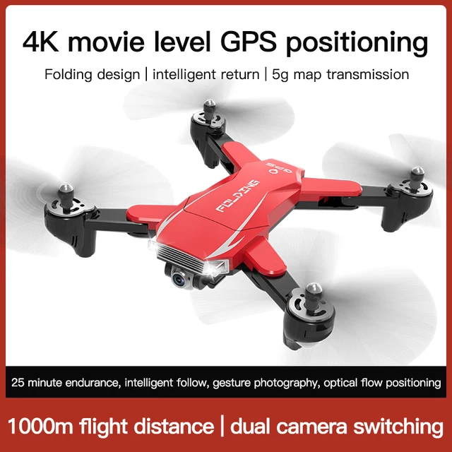 A18 UAV The GPS Brush Motor 4K Dual Cameras 25 Minutes Life 30KM / H High Performance Profesional Dron Rc Quadcopter Toys 4