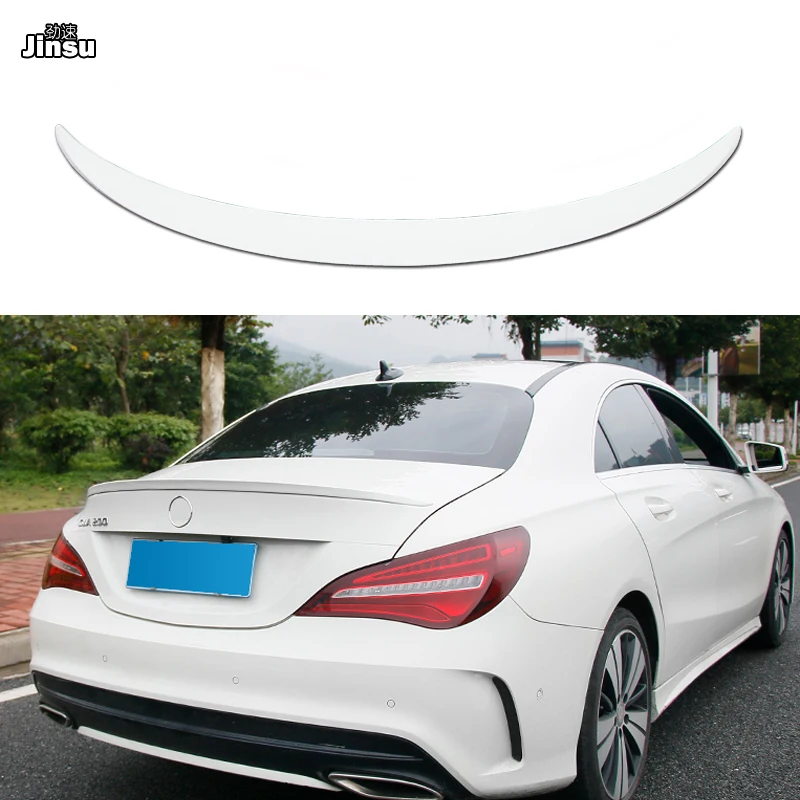 for Mercedes Benz CLA W117 CLA 180 CLA 200 CLA250 Spoiler 2014-2017 which has The Characteristics of Durability wear Proof high Hardness ABS Trunk lid Rear Spoiler 