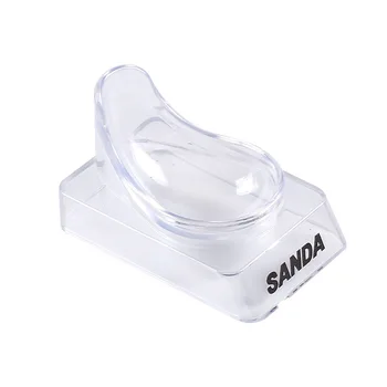 

10pcs/lot Transparent Smoking Pipe Rack Plastic Pipe Holder Shelf Spoon Shape Tobacco Pipe Tool Seat Smoking Accessories sd131