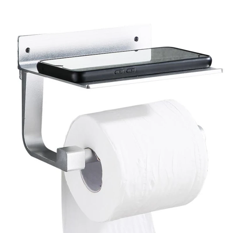 

Tissue Toilet Paper Bathroom Holder Hanger With Rack Shelf for Hotel Home