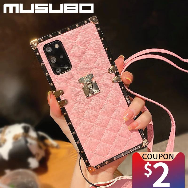 Leather Phone Case For Samsung Galaxy S10 S20 S21 S22 Ultra Note 10 Plus 20  A12 A13 A71 A51 A52 A72 Luxury Brand Cover With Ring - AliExpress