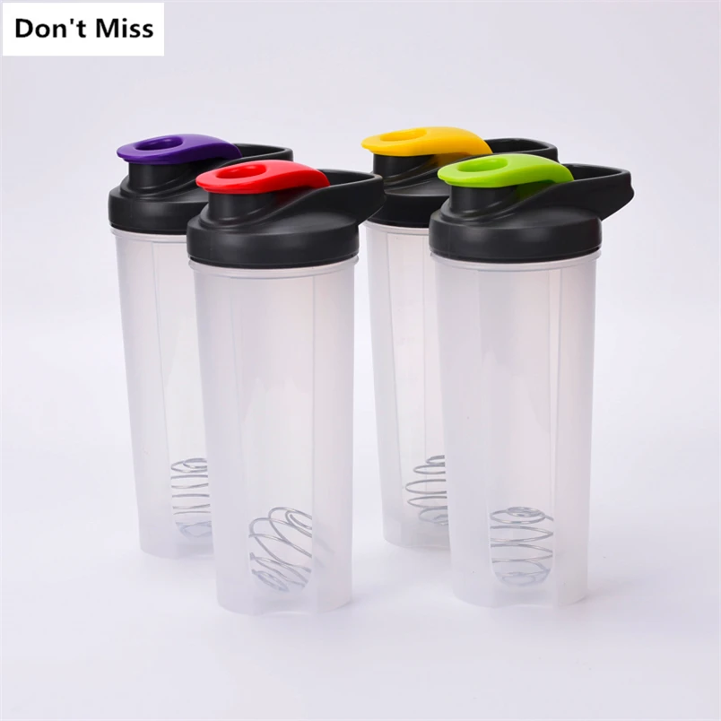 

New Protein Shaker Bottle 700ml Stainless Steel Ball Gym Fitness Sports Shaker Eco Friendly Water Bottle Protein Powder Mixer