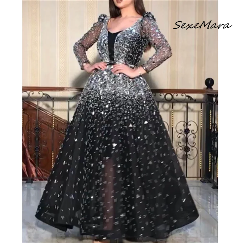 Платье-макси с блестками Соблазнительные вечерние платья элегантные летние