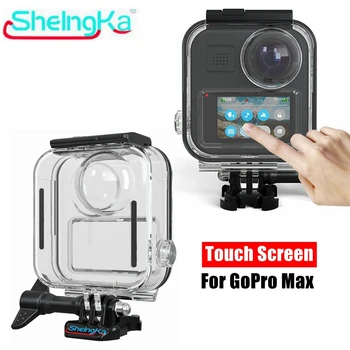 

Sheingka 20M Touch Screen Waterproof Protective Shell Dive Case Box For GoPro Max 360 Panoramic Camera Accessories