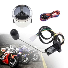 1 комплект в партии, 2 дюйма 52 мм 9-32 в пост указатель уровня топливного бака Датчик метр Индикатор 0-190ohm с Сенсор и лекарственных средств(FDA Водонепроницаемый-черный