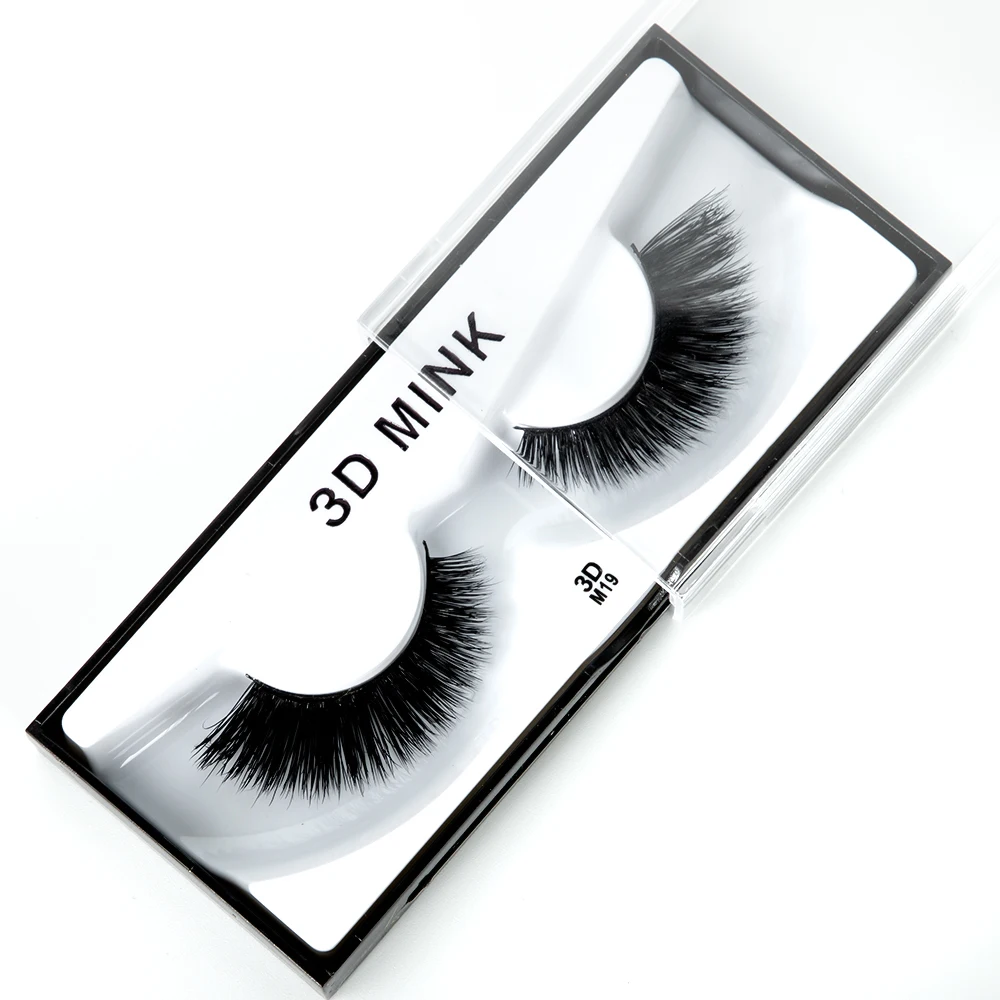 

1 Pair/Box 3D Mink Eyelashes Upper Lashes 100% Real Mink Strip Eyelash Handmade Crossing Mink Eye Lashes Extension Makeup Tools