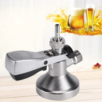 

G-Type Keg Stainless Coupler Draft Beer Dispenser Home Wine Brew +Air Valve Kit