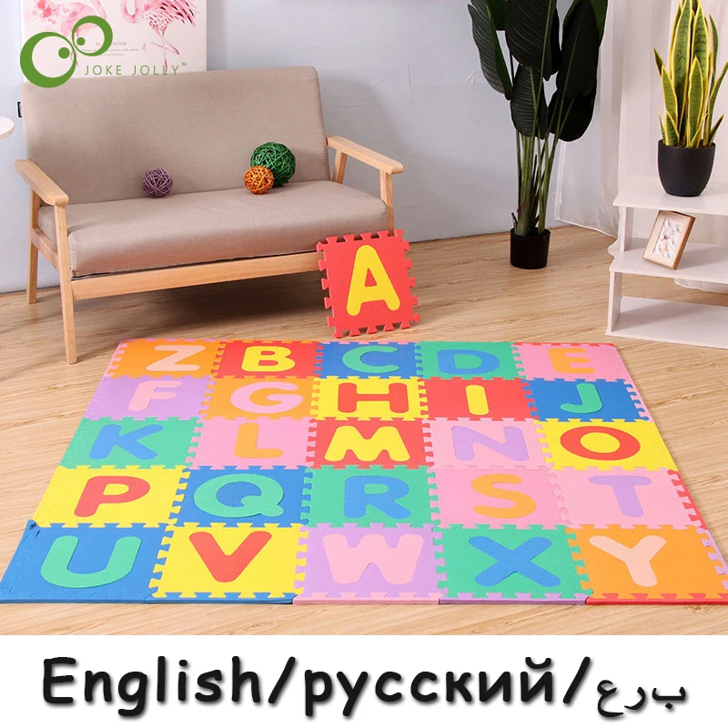 Baby Puzzle Mat Play Alphabet Kids Interlocking Exercise Tiles Rugs Floor Toys Carpet Soft Climbing Pad EVA Foam YJN | Игрушки и хобби