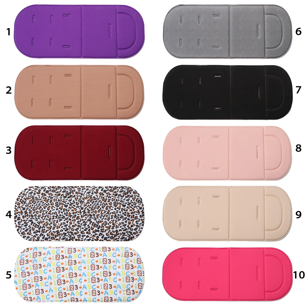 baby stroller accessories essentials Baby Seat Child Dining Chair Trolley Mat Rainbow Cushion Baby Stroller Mat Comfortable Four-Season Thickening Type Cotton Pad baby stroller accessories bag