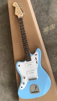 

Free Shipping Left Handed Guitar New Arrival Jaguar Model electric Guitar In Light Blue 170429