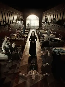 

AMERICAN HORROR ASYLUM CAST TELEVISION paintings canvas Prints Wall Art For Living Room Bedroom Decor