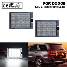 2X wolne od błędów podświetlanie LED do rejestracji oświetlenie tablicy rejestracyjnej dla DODGE Durango 2014 2015 2016 2017 2018 2019 2020 GT bezpieczeństwo w tunelach kolejowych SXT cytadeli