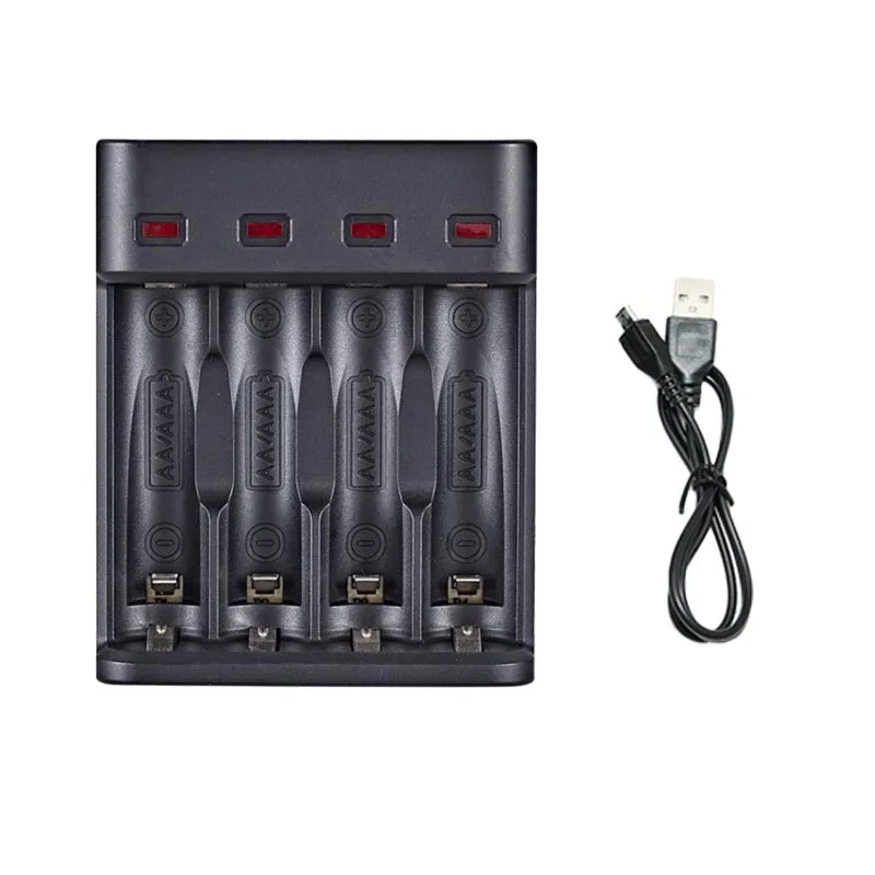 Battery Charger USB Rechargeable 18650 14500 AA AAA 1.2V 3.7V Li-ion 1/2/3 port