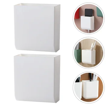 

3Pcs Wall-mounted Storage Boxes Punch Free Remote Control Boxes Phone Boxes