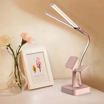 

LED Dimmable Table Top Reading Lamp Foldable Rotary Touch Switch LED Desk Lamp DC 5V USB Charging Desk Lamp