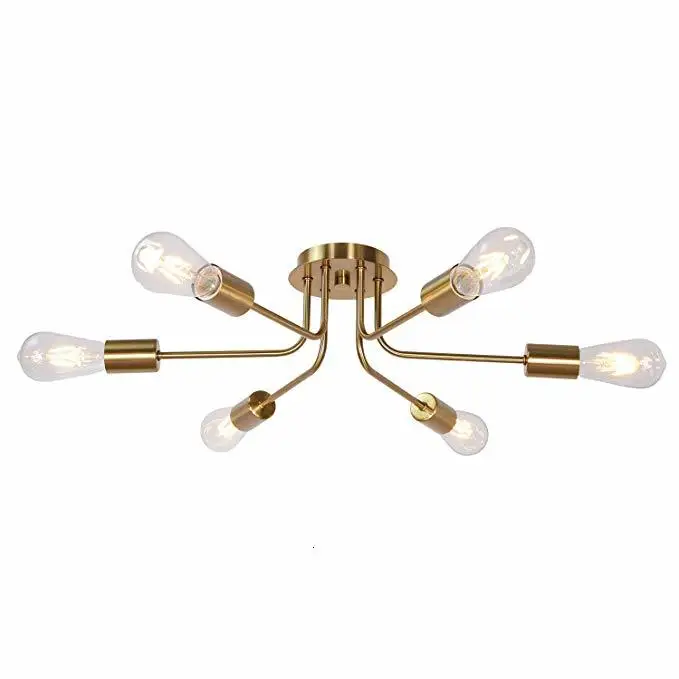 

Industrial Ceiling Light Fixture With Clear Glass Shade For Dining Room kitchen chandelier