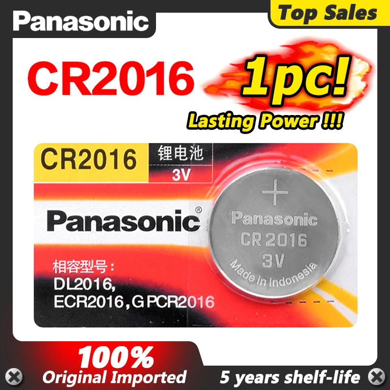 Оригинальный батарейный блок PANASONIC cr2016 cr 2016 BR2016 DL2016 LM2016 KCR2016 ECR2016 3 в батарейка для