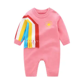 

Newborn Baby Rompers One Piece Infant Boys Girls Jumpsuits Playsuits for Toddler Kids Unisex Sweater Overall Long Sleeve Costume