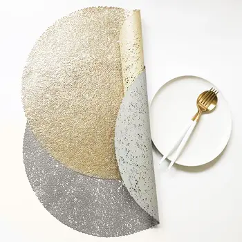 

4Pcs Round Non-skid Coaster Table Bowl Dish Pad Mat Placemat Party Dinner Decor