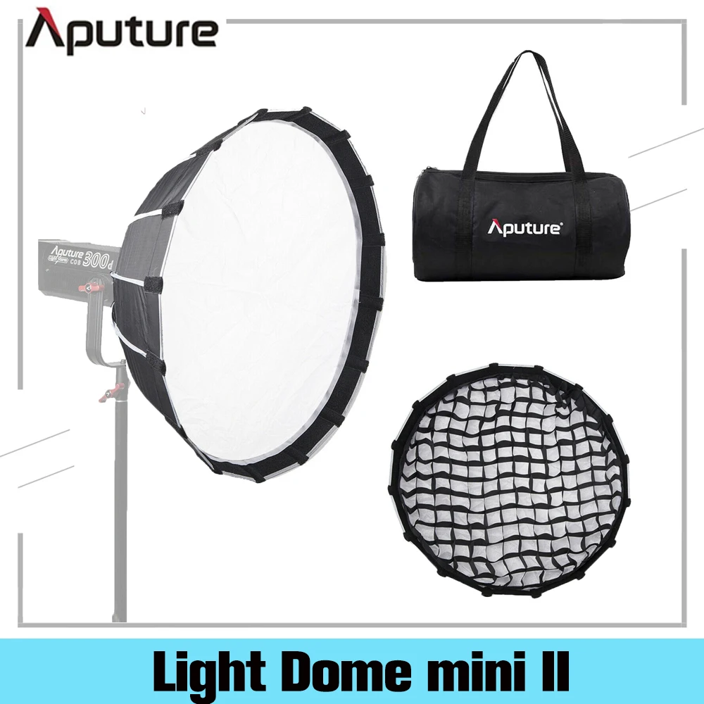 - Aputure Light Dome Mini II With Grid Flash Diffuser For LS C120d II 300d Soft Boxes Bowens Mount Fixtures Outside Diffuser