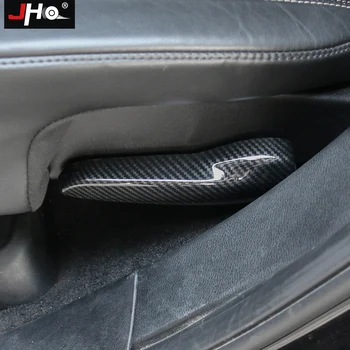 

JHO ABS Carbon Grain Car Rear Seat Handle Overlay Cover Trim For 2014-2019 Jeep Grand Cherokee 2017 2016 2015 WK2 2018 Accessory