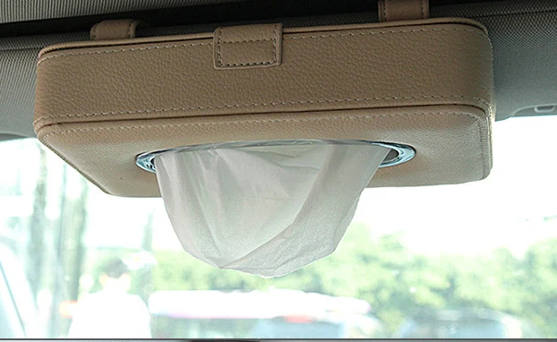 YOLU Автомобильный держатель для салфеток подвесная коробка из ткани Авто отделение для солнцезащитной шторки коробки из микрофибры кожа Солнцезащитный козырек держатели для туалетной бумаги