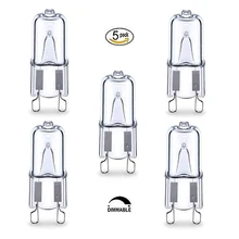 5 шт. G9 40 Вт 220-240 В с регулируемой яркостью 480 люмен 2800K теплый белый галогенный светильник, сменный сигнальный светильник s светильник для духовки