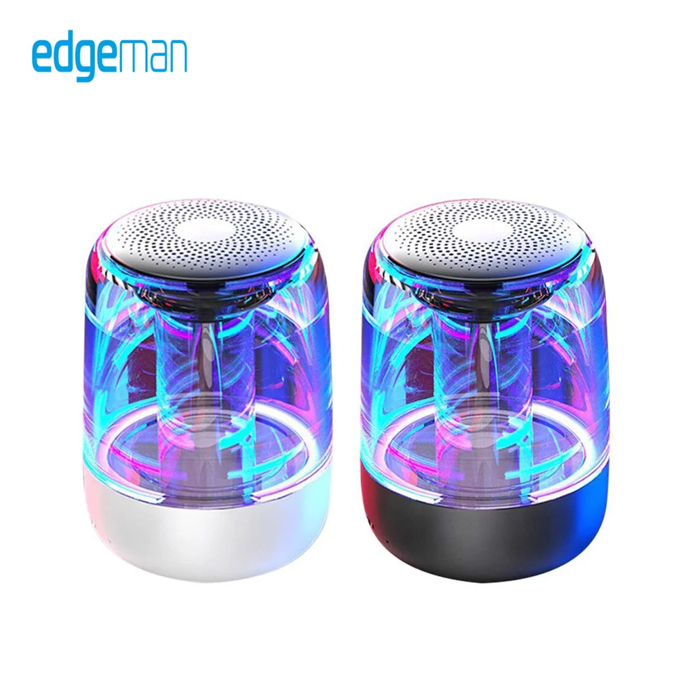 Baratos C7 altavoz portátil Bluetooth 5,0 transparente LED Subwoofer luminoso TWS 6D sonido envolvente HIFI estéreo fresco para teléfono móvil