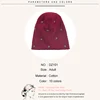 Geebro Women Star Ribbed knitted Cotton skullies Beanie Casual Soft Design Solid Bonnets hat Ladies Slouchy Hat Wholesale 6