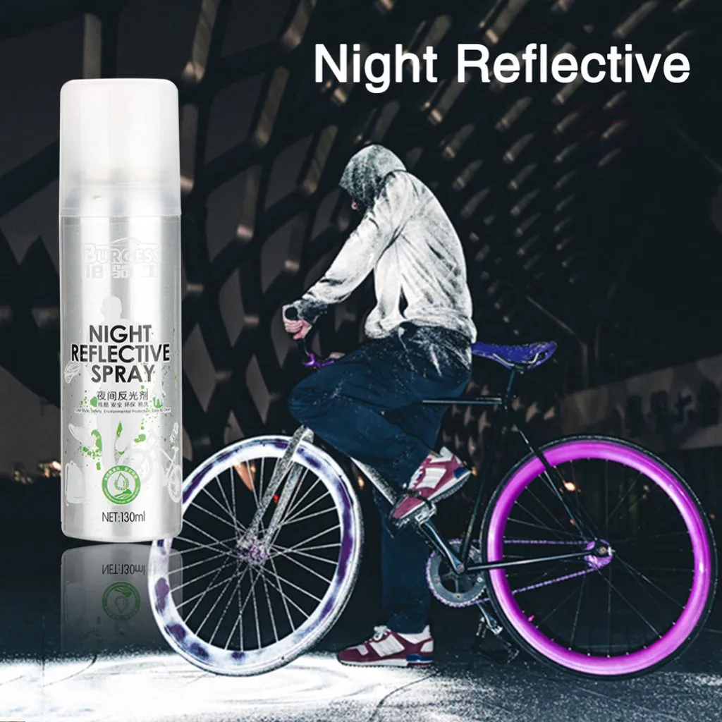 Украшение автомобиля знак спрей ночной светоотражающий спрей бегущий велосипед флуоресцентная краска анти аварийный знак безопасности наружные инструменты 130 мл