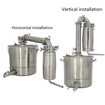 

30L Home Stainless Steel Alcohol Distiller Wine Brewing Device Spirits(Alcohol) Distillation Boiler
